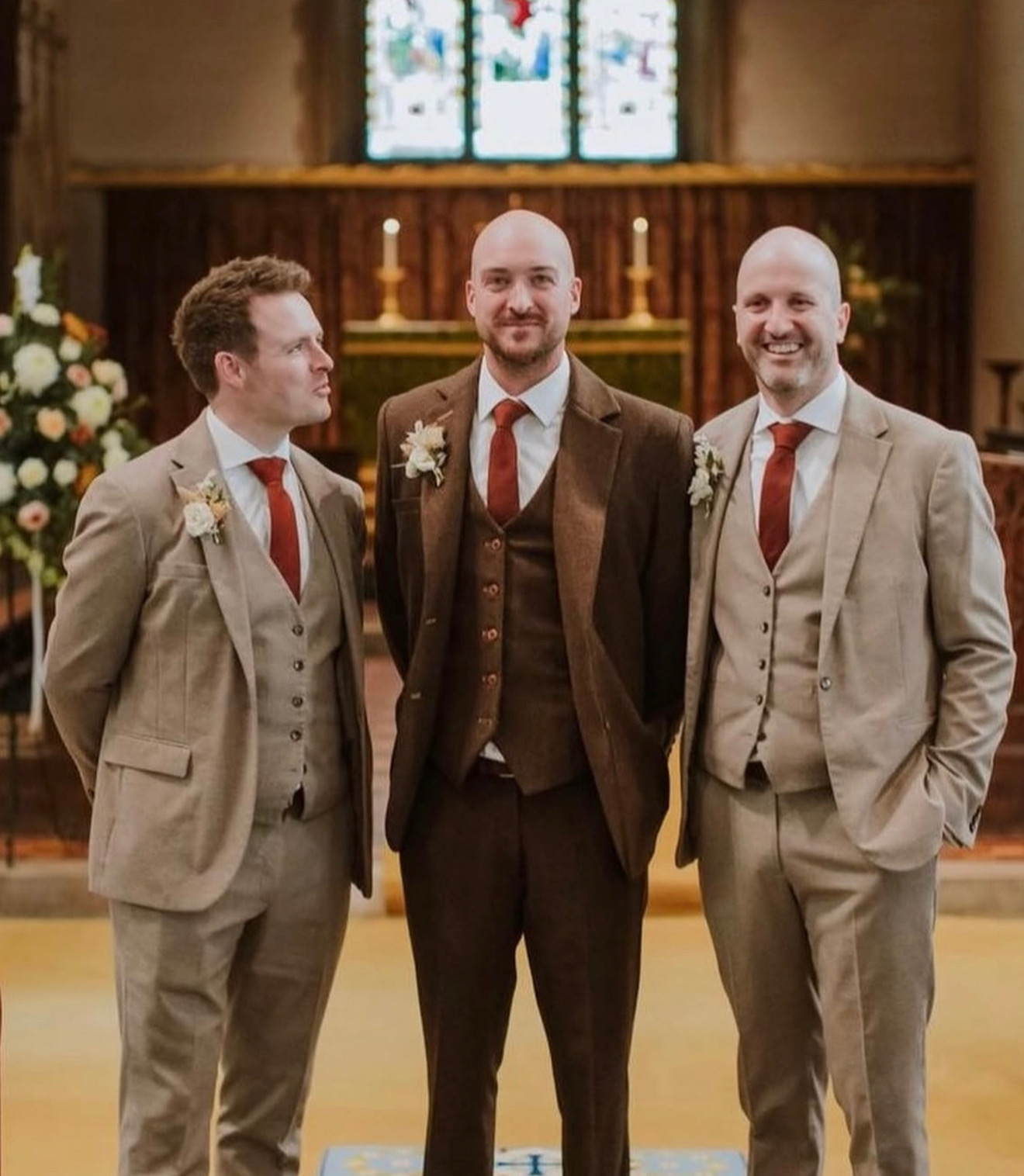 Sandstone Tan Three Piece Suit